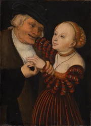 Alter Mann und Mädchen